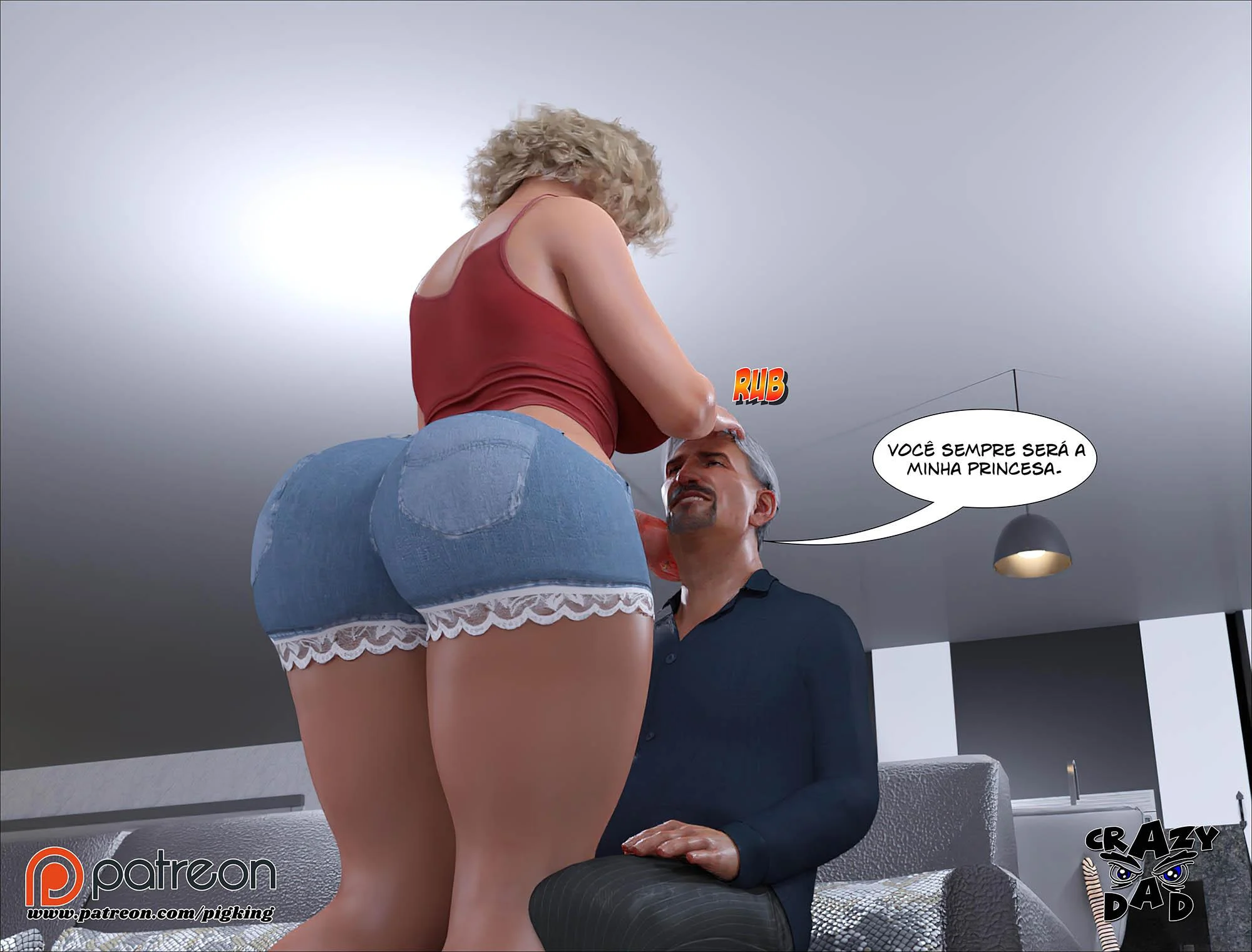 Experiências Proibidas com Madison: Quadrinhos Eróticos em 3D para Adultos