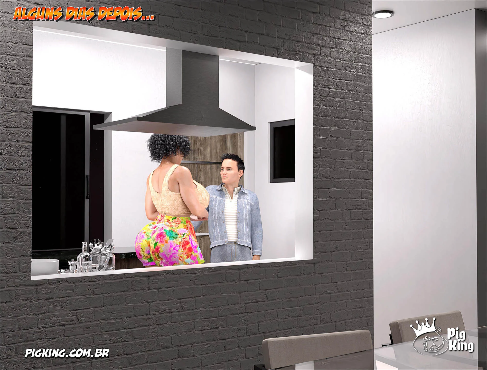 Sexo Brutal com a Gostosa de Rosto Esquisito em 3D Explícito
