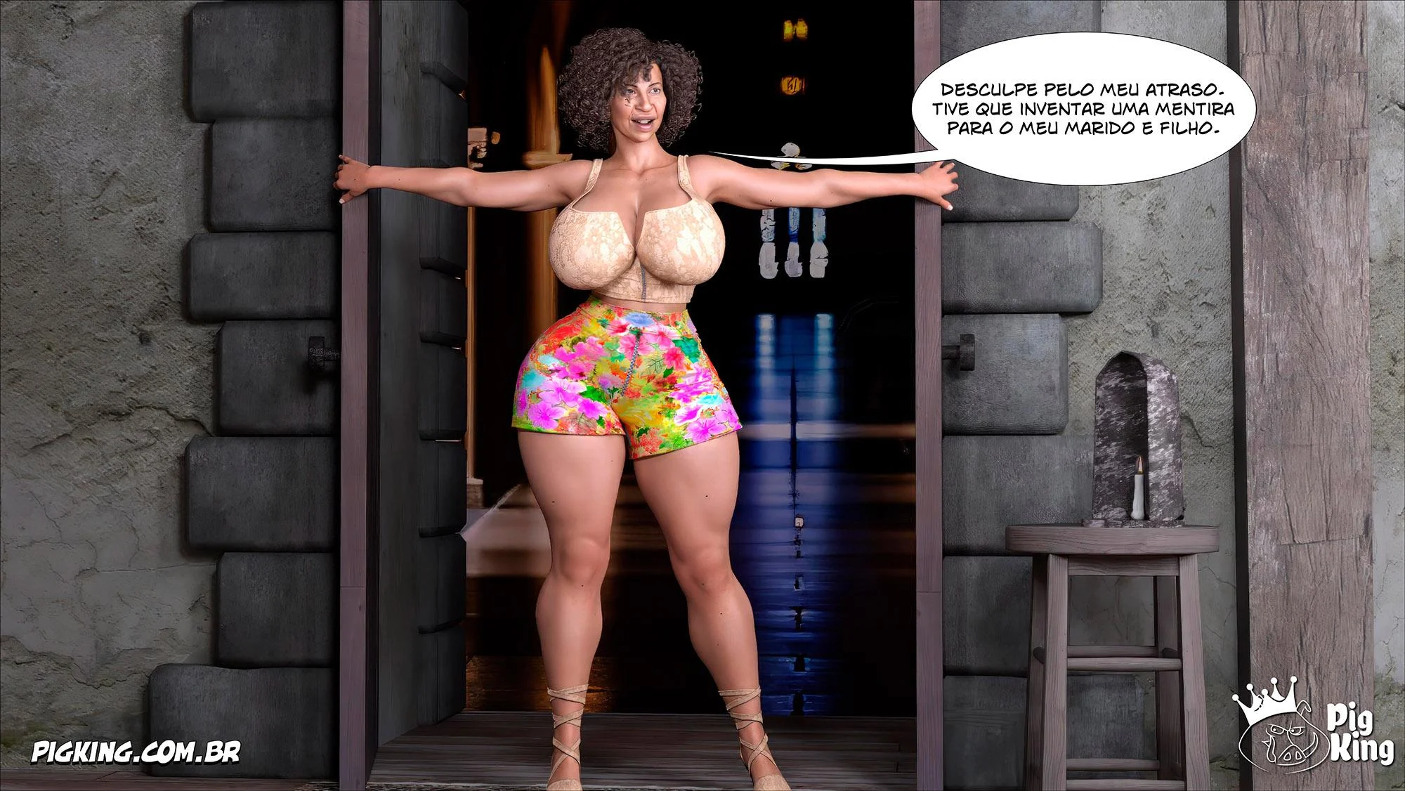 Puta Gigante do Universo Gamer: Sexo 3D Explícito na Mais Safada HQ Hentai