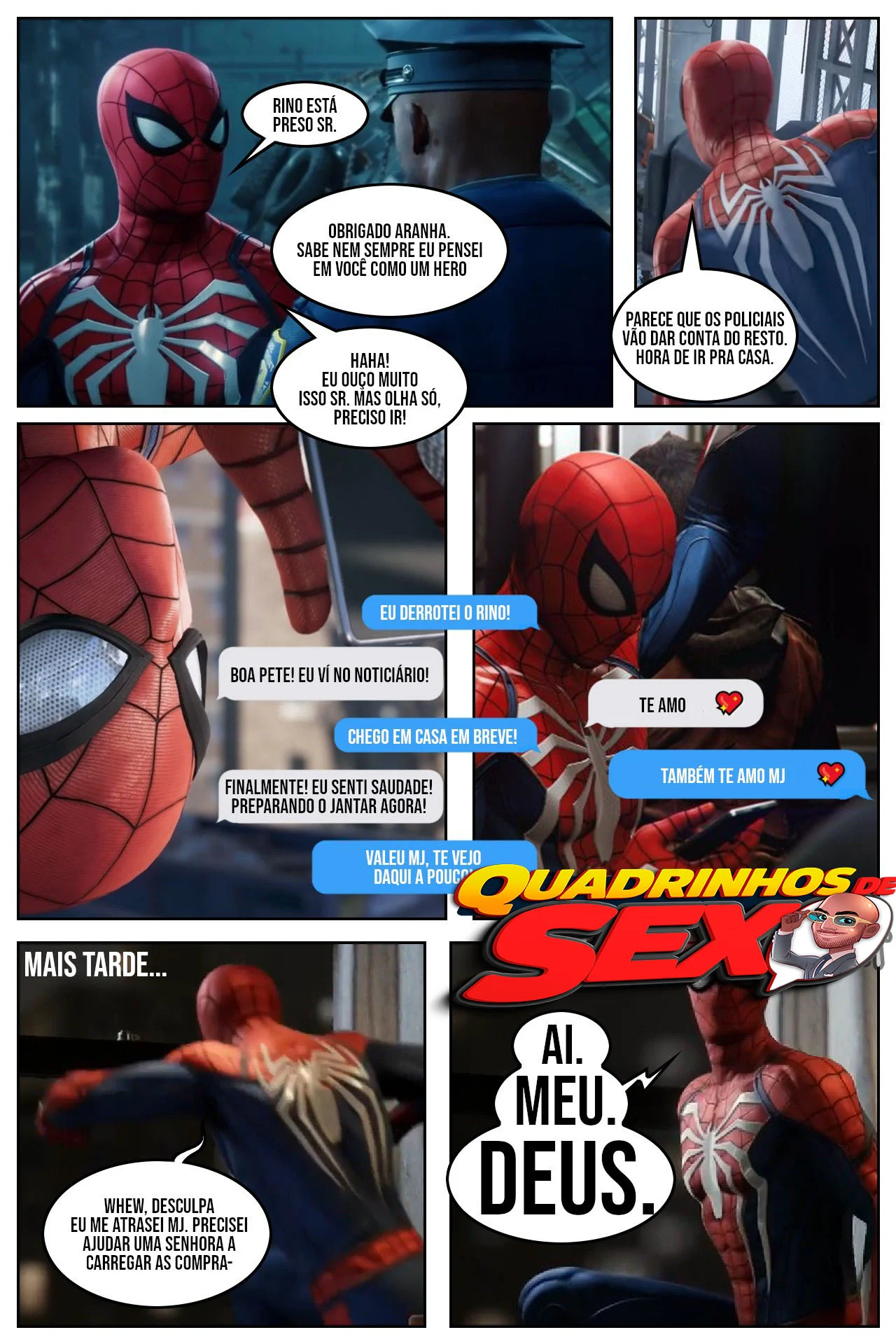 Tesão de Aranha: MJ implorando por porra em HQ +18 explícita Tesão de Aranha: MJ implorando por porra em HQ +18 explícita
