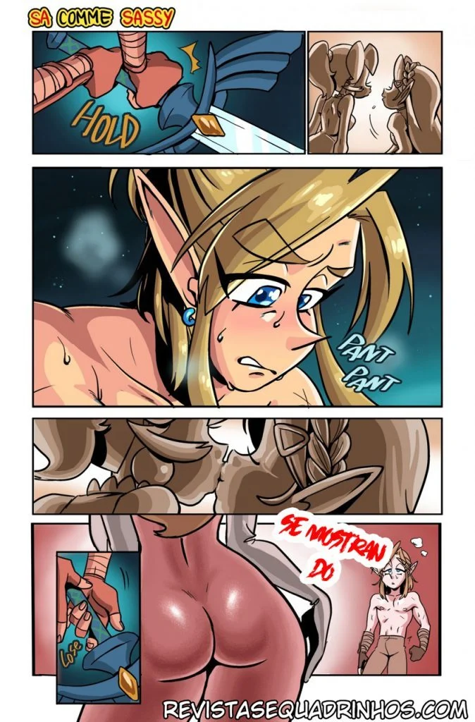 Herói de Hyrole Desnudo: Aventuras Eróticas de Zelda em HQ Explícita