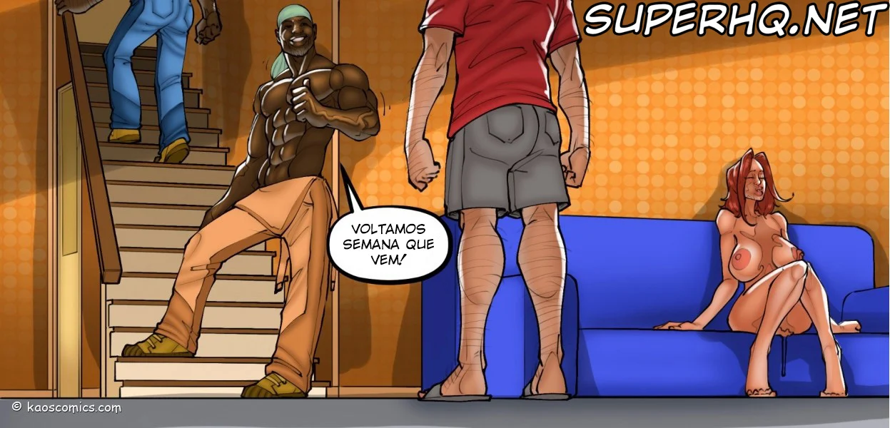 Esposa Adúltera Fode com Jardineiros Negros - HQ Porno Explícita