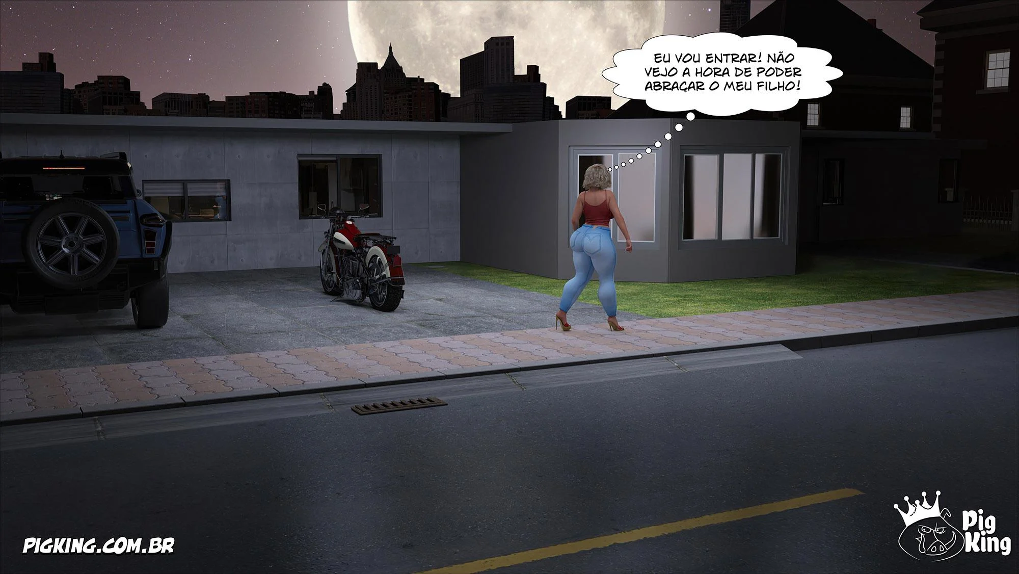 Quadrinhos Eróticos 3D: Madison 29 e seu Pai Louco em Cenas Explícitas