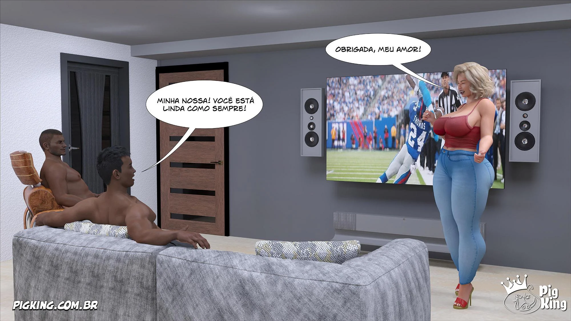 Quadrinhos Eróticos 3D: Madison 29 e seu Pai Louco em Cenas Explícitas