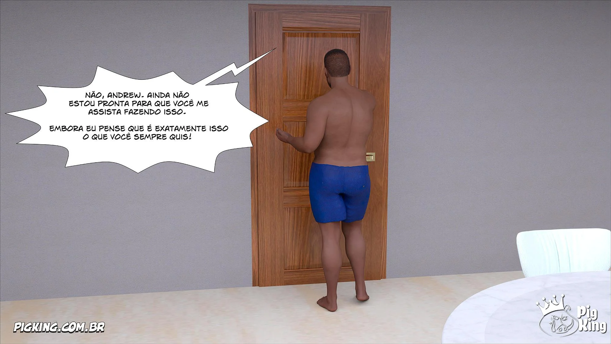 Pai Tarado Fode a Vizinha Gostosa em HQ 3D Explícita