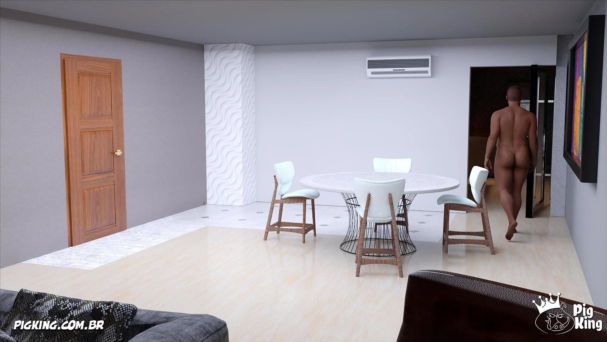 Pai Tarado Fode a Vizinha Gostosa em HQ 3D Explícita