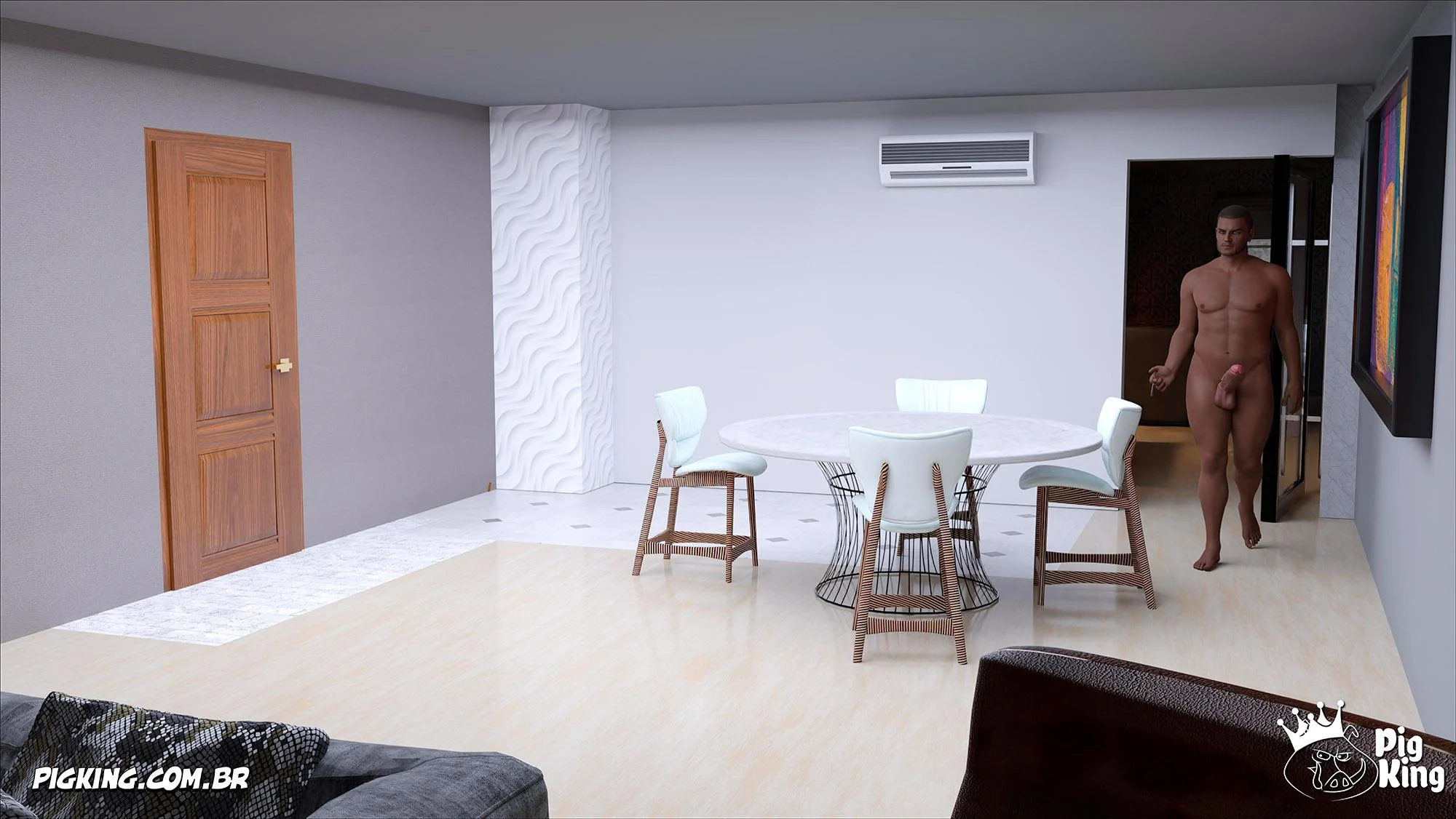 Pai Tarado Fode a Vizinha Gostosa em HQ 3D Explícita