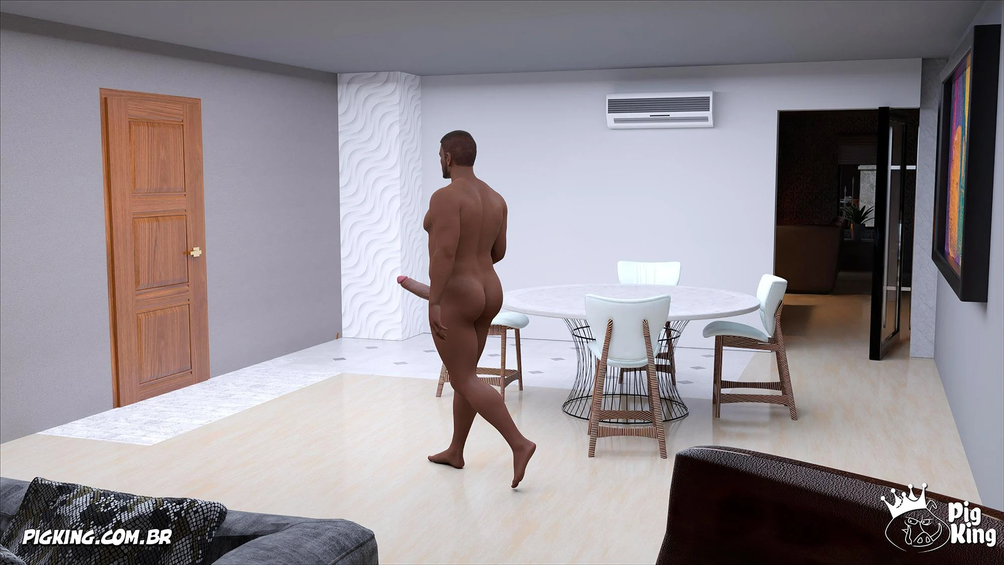 Pai Tarado Fode a Vizinha Gostosa em HQ 3D Explícita