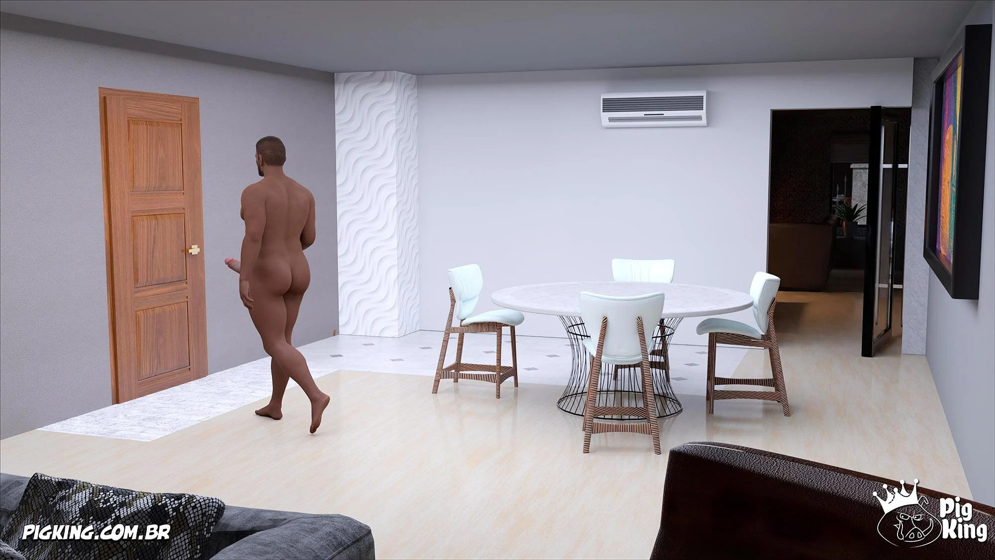 Pai Tarado Fode a Vizinha Gostosa em HQ 3D Explícita
