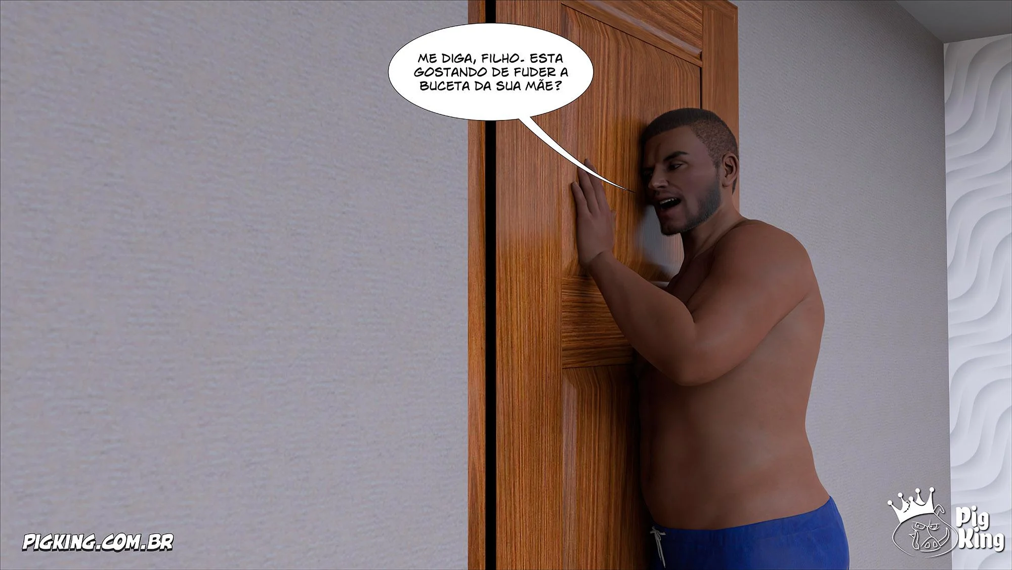 Pai Tarado Fode a Vizinha Gostosa em HQ 3D Explícita