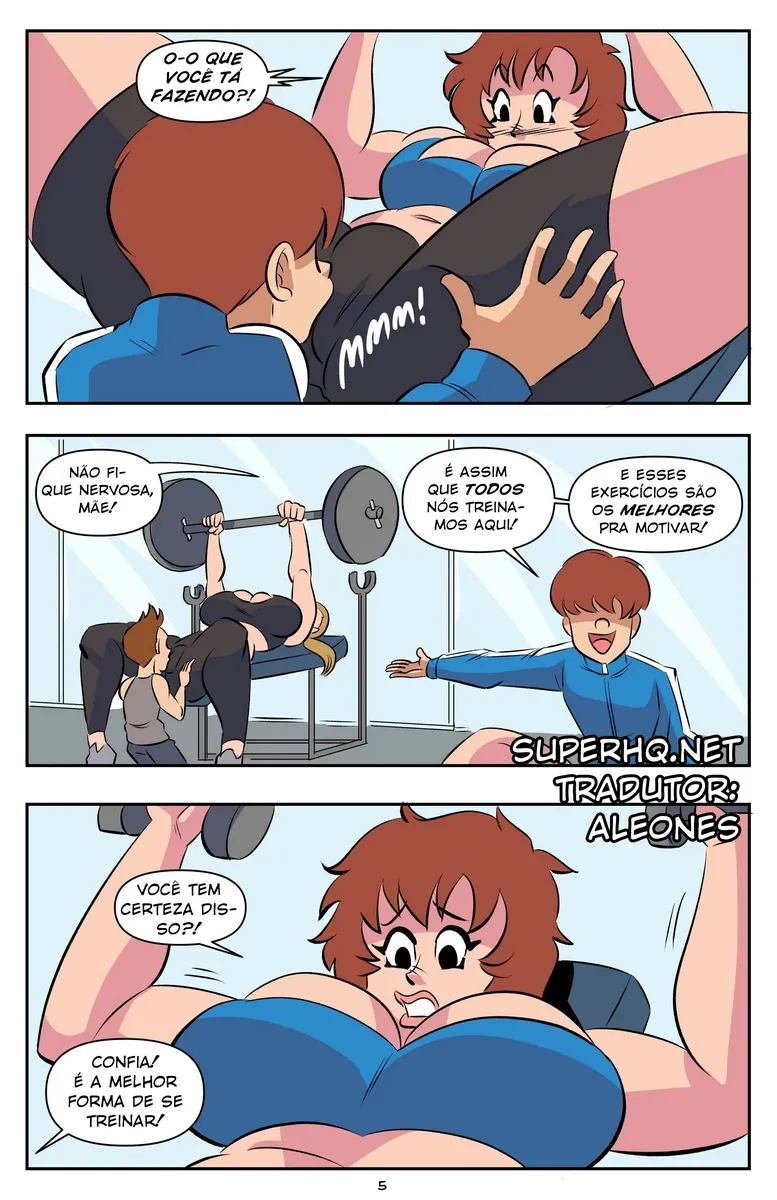 Treino Explícito no Dia das Mães: HQ Pornô com Fodas Intensas Treino Explícito no Dia das Mães: HQ Pornô com Fodas Intensas