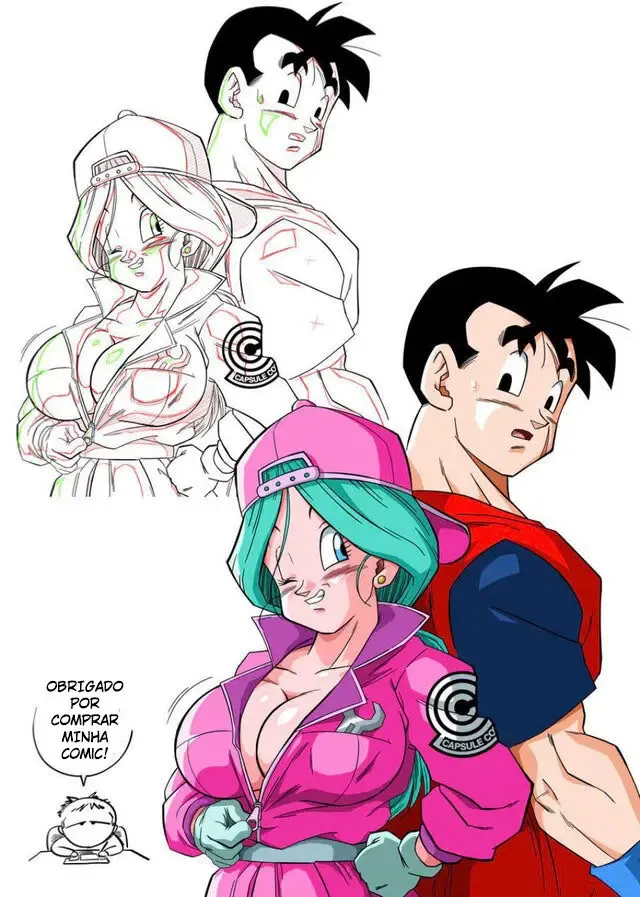 Pecados Carnais: Gohan Fode a Gostosa da Bulma em HQ Proibida