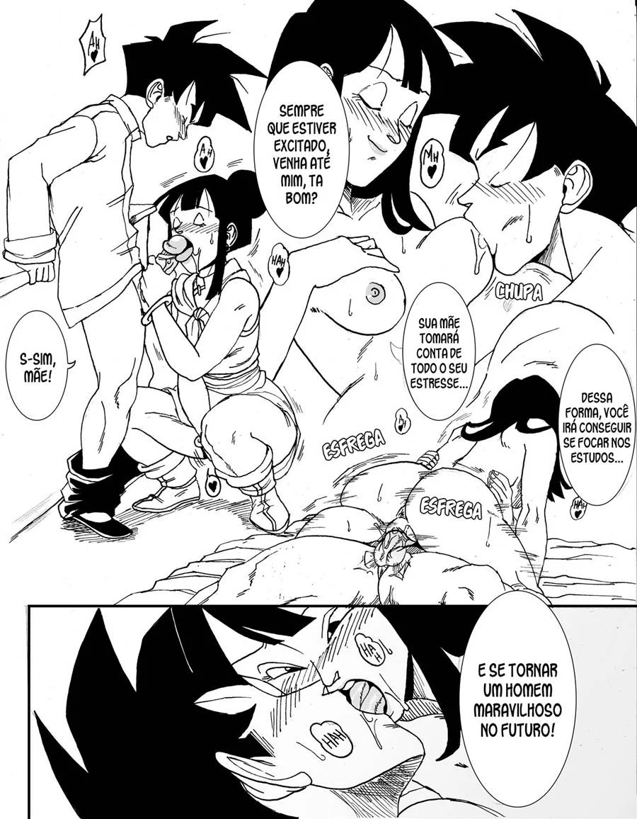 Sexo Explícito de Gohan e Chichi na Sala do Tempo – Quadrinho Erótico de Dragon Ball Sexo Explícito de Gohan e Chichi na Sala do Tempo – Quadrinho Erótico de Dragon Ball