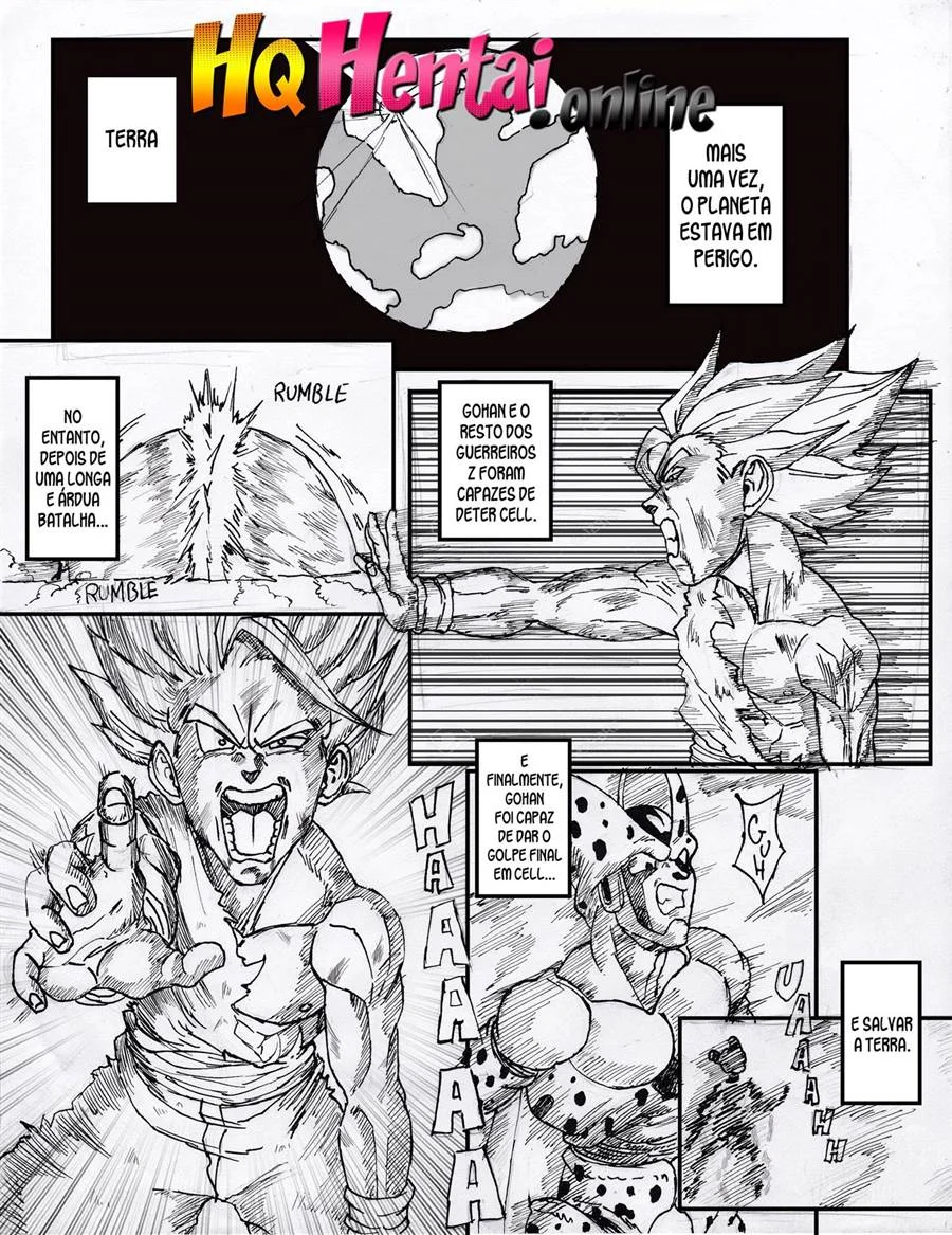 Sexo Explícito de Gohan e Chichi na Sala do Tempo – Quadrinho Erótico de Dragon Ball Sexo Explícito de Gohan e Chichi na Sala do Tempo – Quadrinho Erótico de Dragon Ball