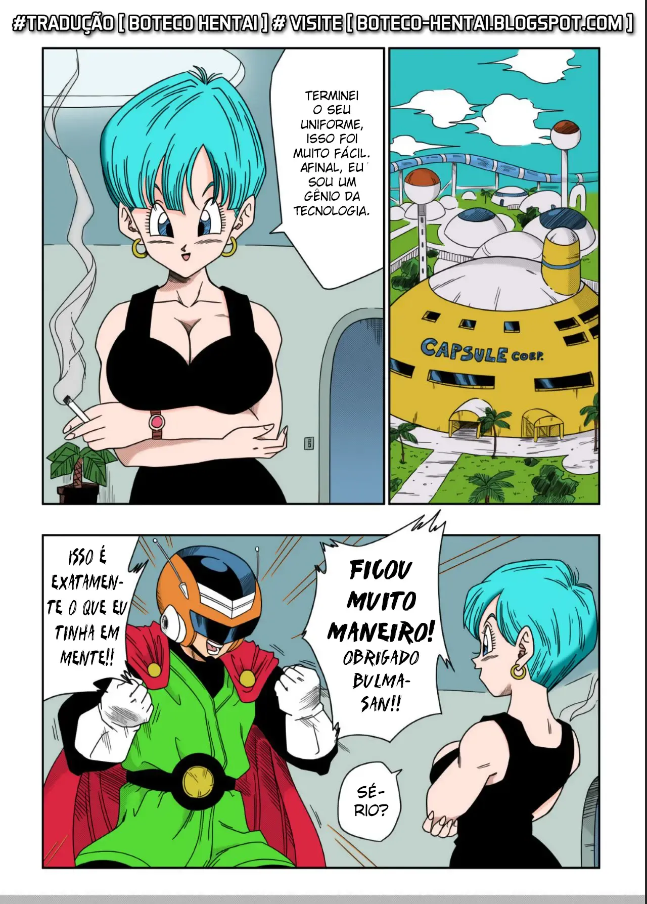 Dragon Ball Proibido: Gohan Dá Duro na Safada da Bulma em HQ