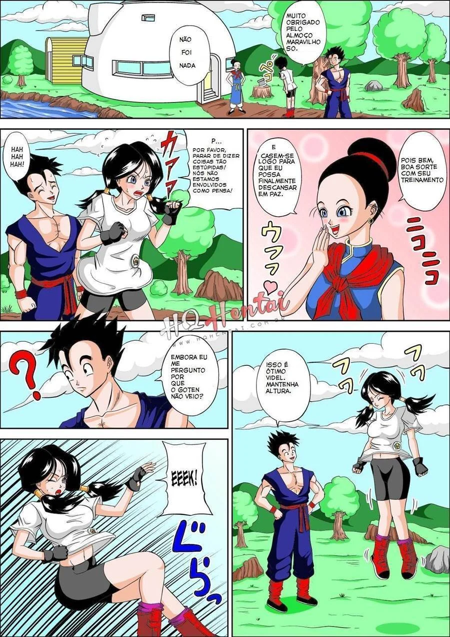 Foda Explícita: Gohan Come a Mai em HQ Proibida de Dragon Ball