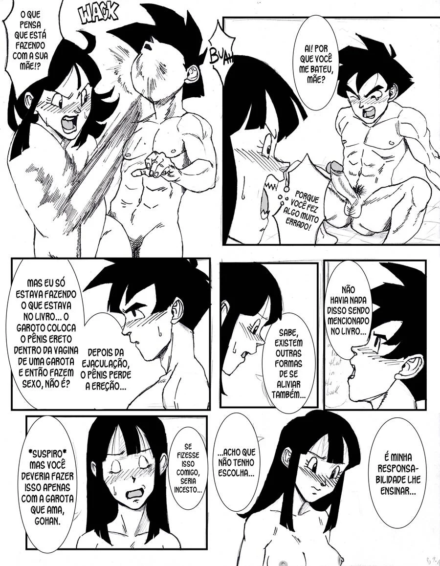 Sexo Explícito de Gohan e Chichi: Hentai Tabu em HQ Sexo Explícito de Gohan e Chichi: Hentai Tabu em HQ