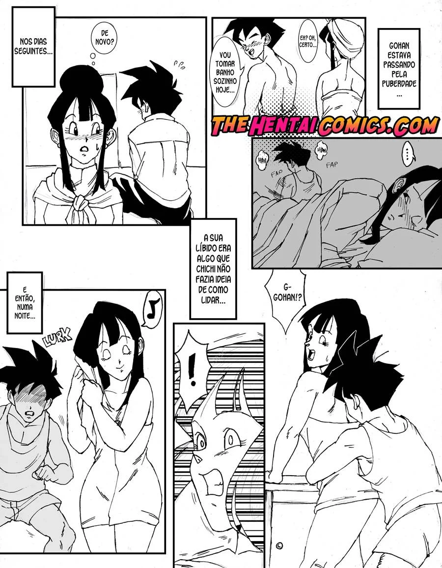 Sexo Explícito de Gohan e Chichi: Hentai Tabu em HQ Sexo Explícito de Gohan e Chichi: Hentai Tabu em HQ