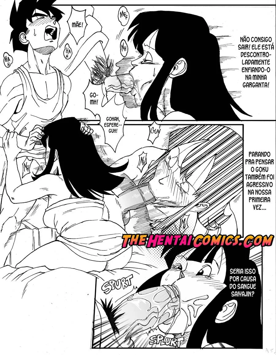 Sexo Explícito de Gohan e Chichi: Hentai Tabu em HQ