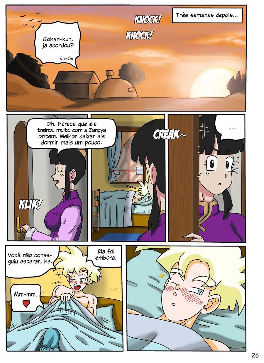 Quadrinhos Eróticos de Dragon Ball: Gohan e Zangya em Sexo Explícito