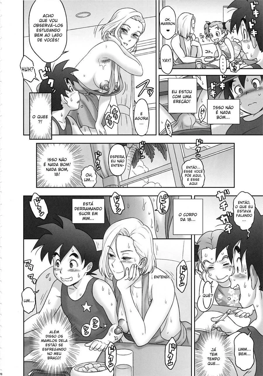 Goku Fodendo a Androide 18 - Sexo Explícito nos Quadrinhos de Dragon Ball