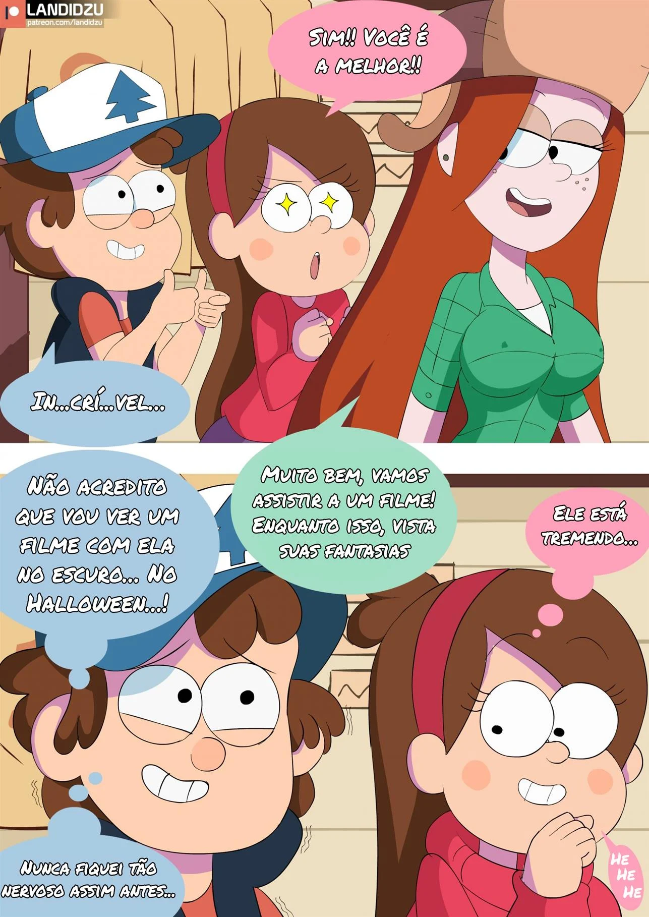 Uns Doces ou um Trato Erótico - HQ Quente da Gravity Falls Uns Doces ou um Trato Erótico - HQ Quente da Gravity Falls