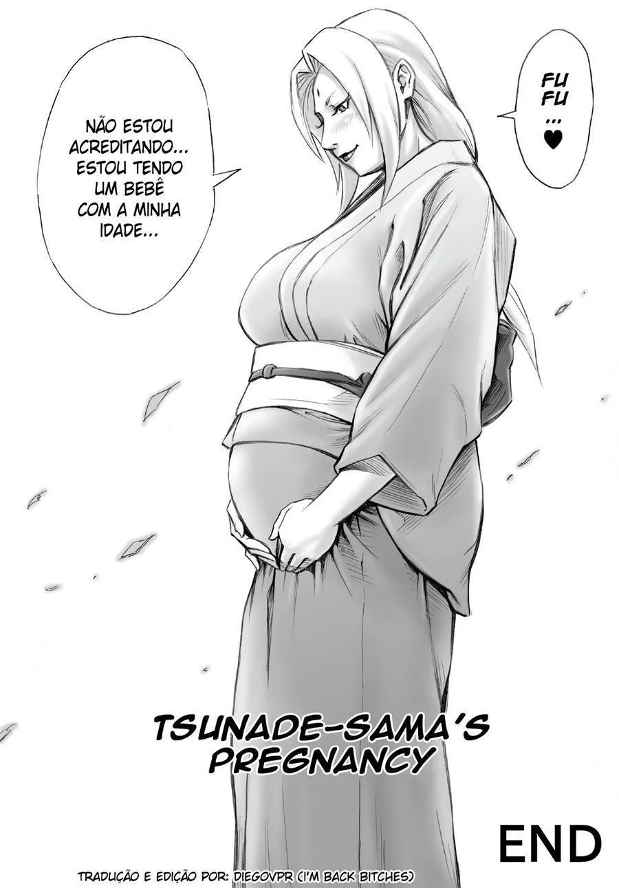 Tsunade Recebendo Gozo Quente do Naruto em HQ Adulta Explícita