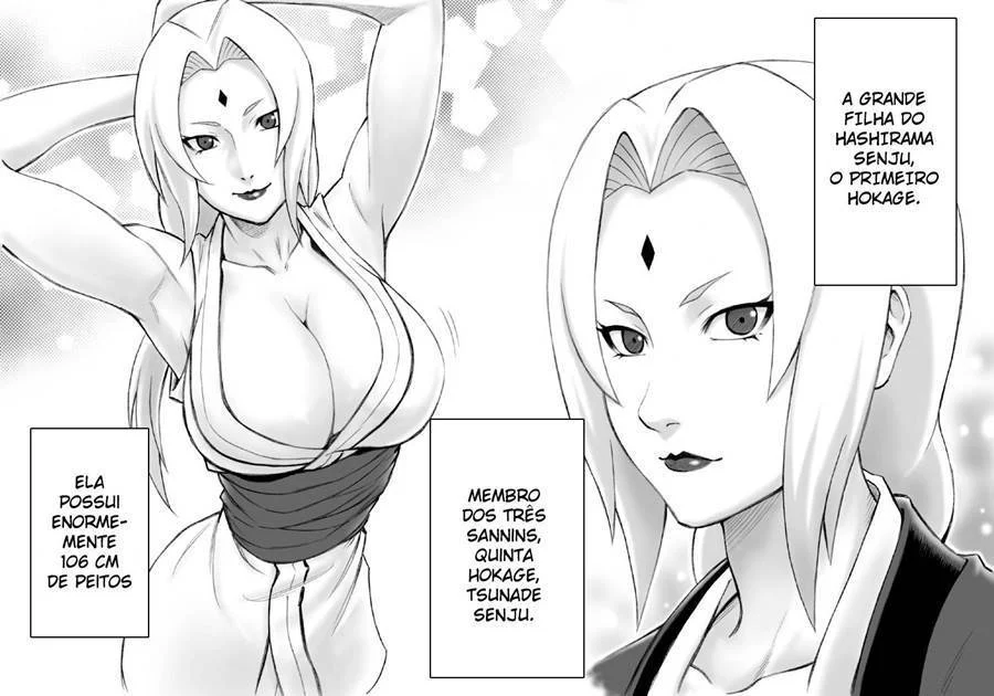 Tsunade Recebendo Gozo Quente do Naruto em HQ Adulta Explícita