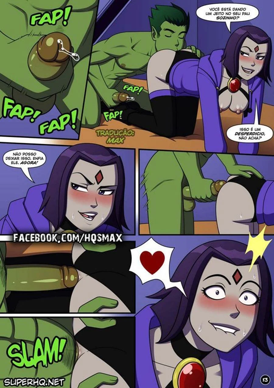 Revezando na Ravena: Surra de Pirocas no Cu Apertado da Teen Titan