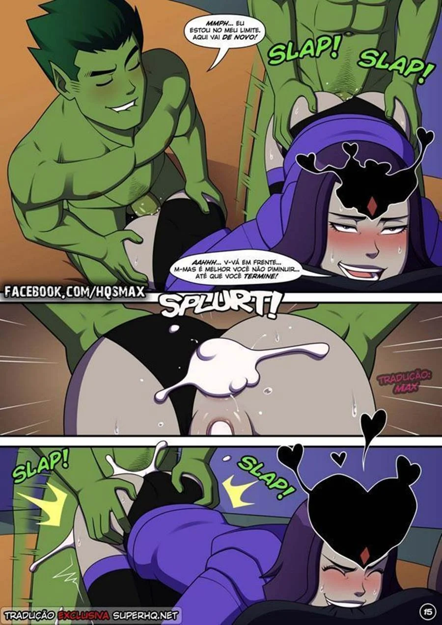 Revezando na Ravena: Surra de Pirocas no Cu Apertado da Teen Titan
