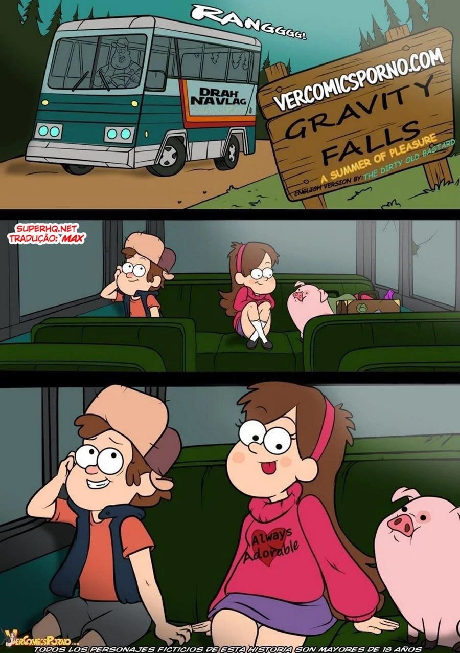 Diversão Quente em Gravity Falls: Hentai Explícito em Quadrinhos