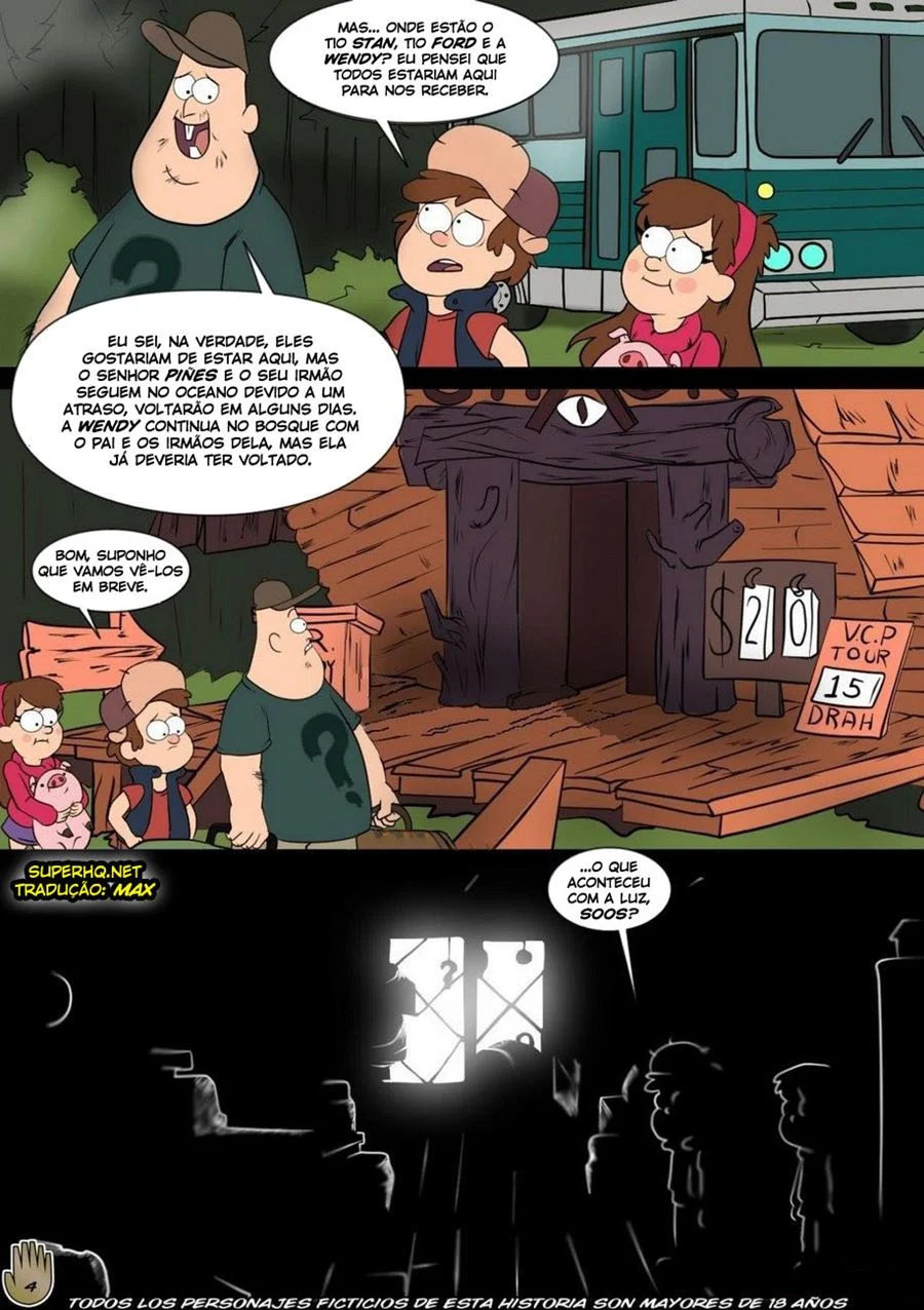 Diversão Quente em Gravity Falls: Hentai Explícito em Quadrinhos