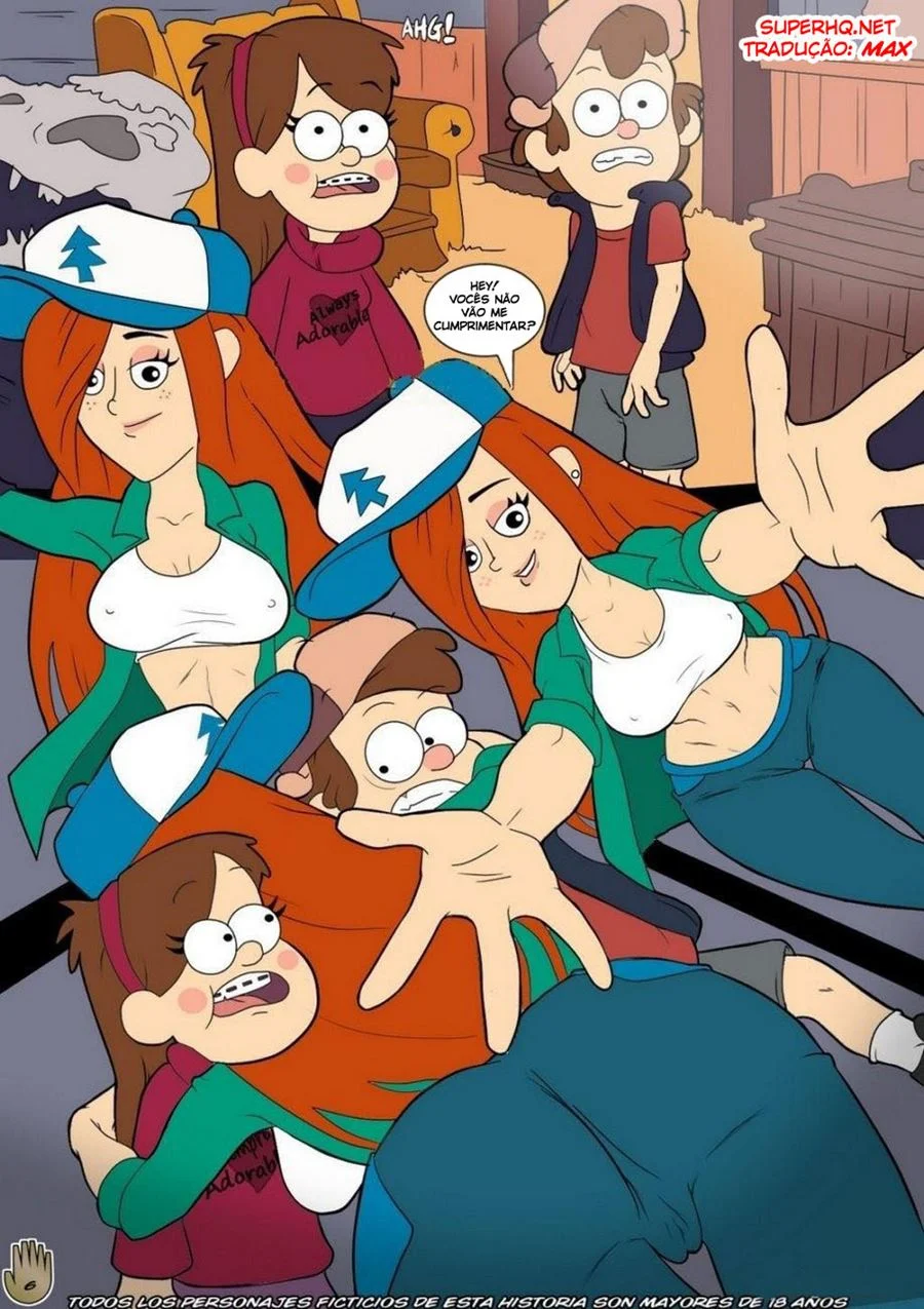 Diversão Quente em Gravity Falls: Hentai Explícito em Quadrinhos