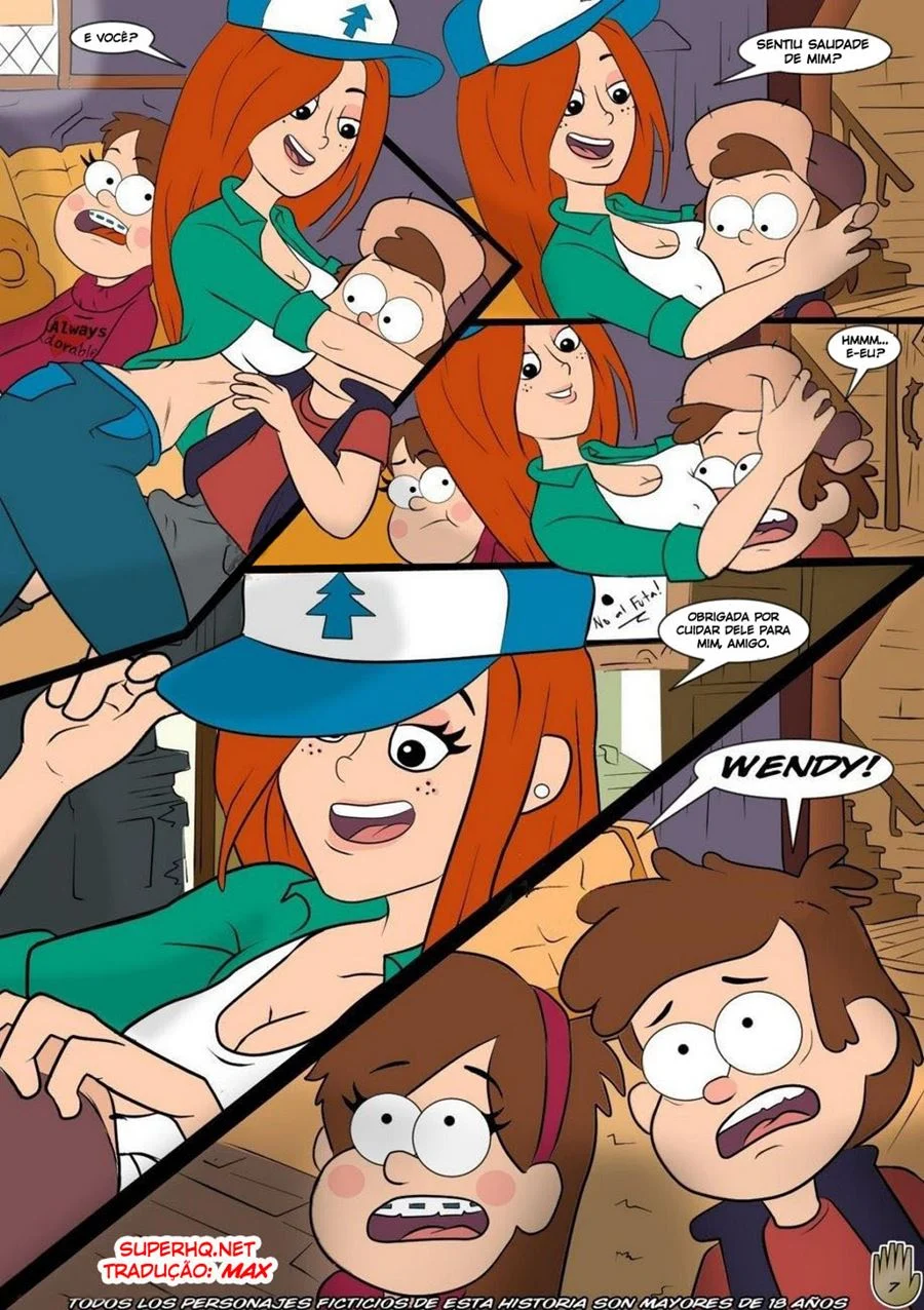 Diversão Quente em Gravity Falls: Hentai Explícito em Quadrinhos