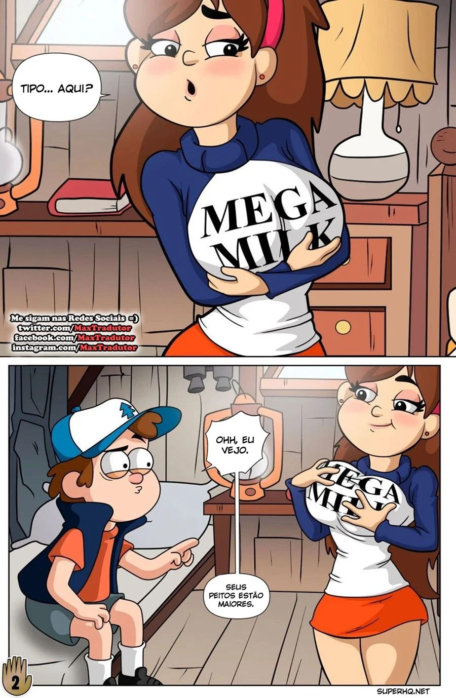 Uma Noite de Prazer com os Gêmeos em Gravity Falls Uma Noite de Prazer com os Gêmeos em Gravity Falls