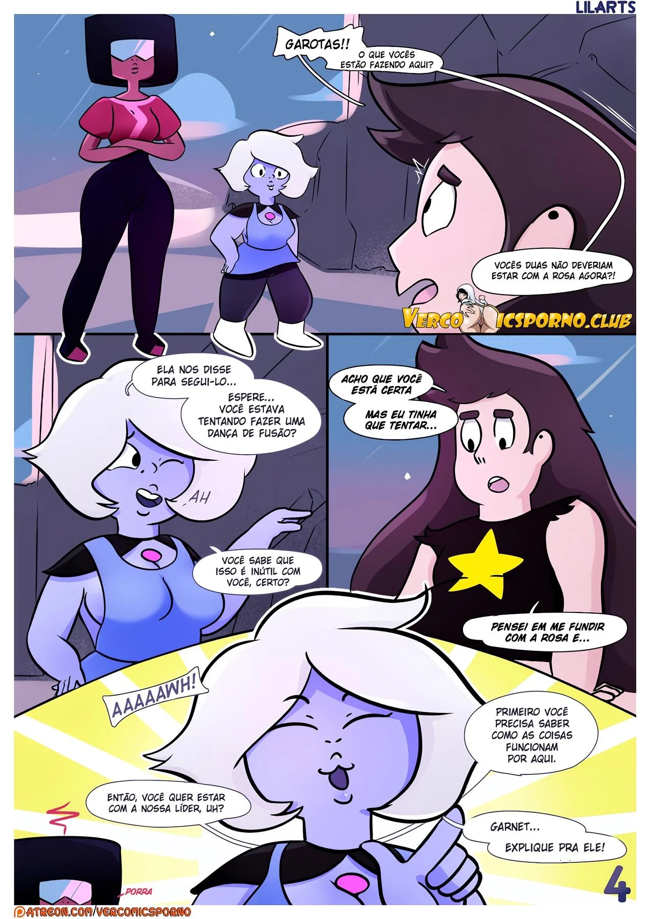 Greg Universe Quebrou a Jóia com Fúria Sexual - HQs Eróticas Explícitas