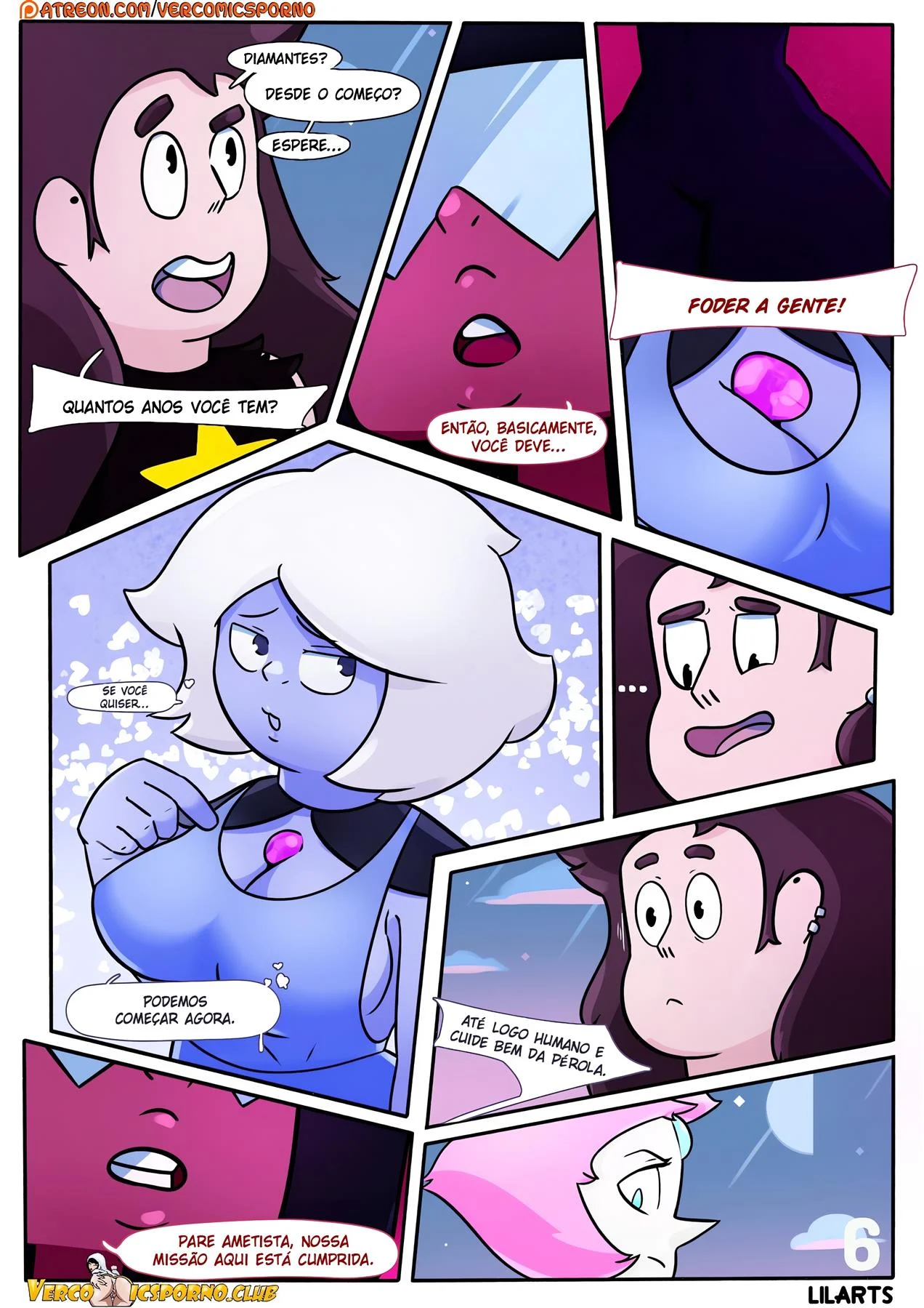 Greg Universe Quebrou a Jóia com Fúria Sexual - HQs Eróticas Explícitas