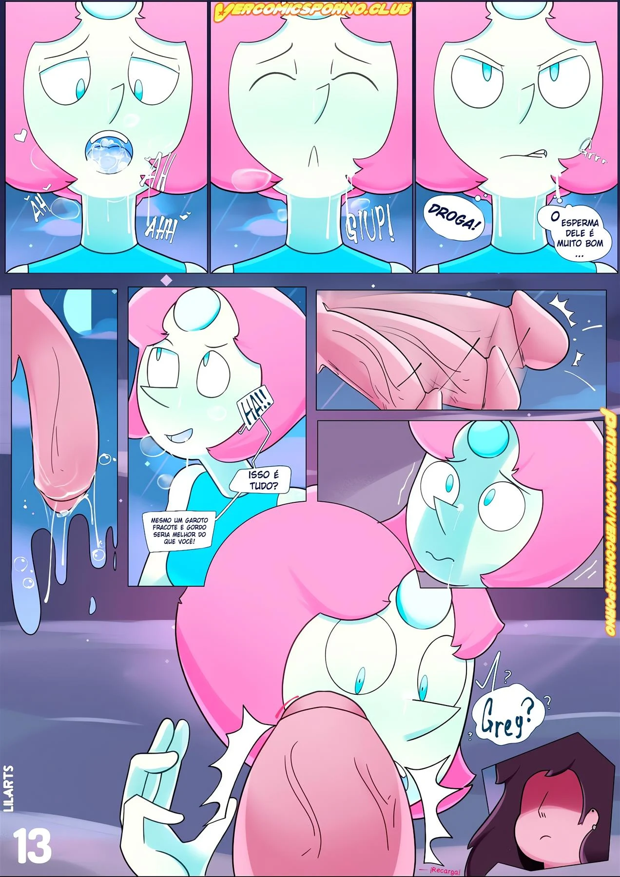 Greg Universe Quebrou a Jóia com Fúria Sexual - HQs Eróticas Explícitas