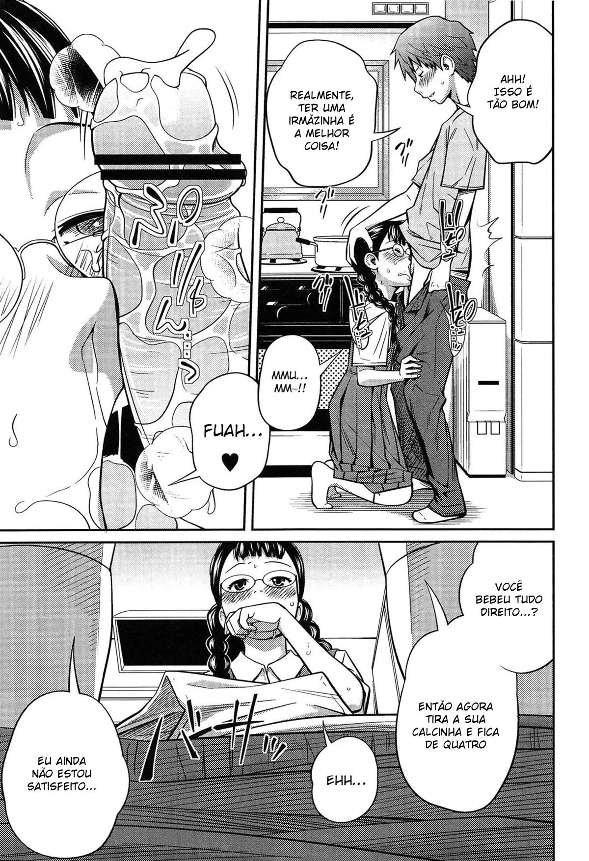 Irmãzinha implorando para eu não contar nosso segredo proibido - Hentai Tabu