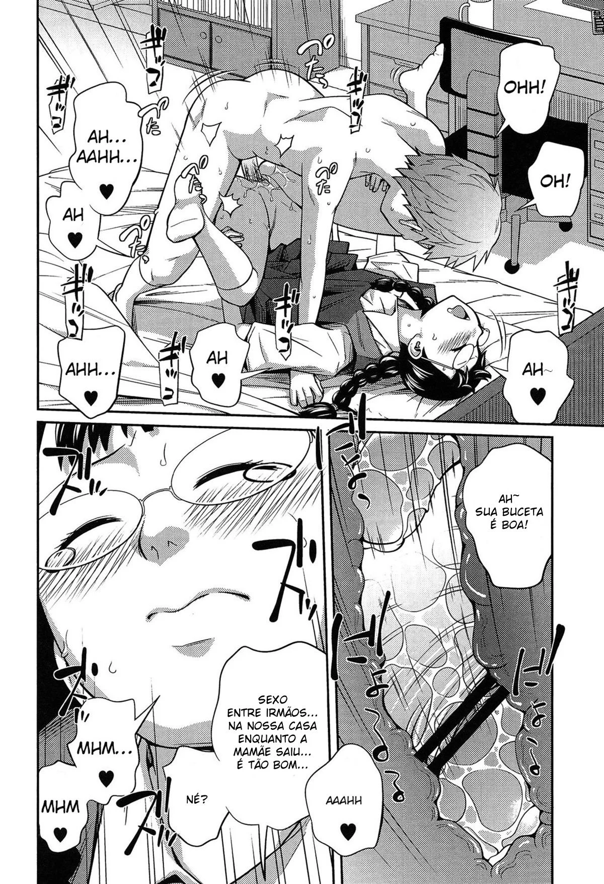 Irmãzinha implorando para eu não contar nosso segredo proibido - Hentai Tabu