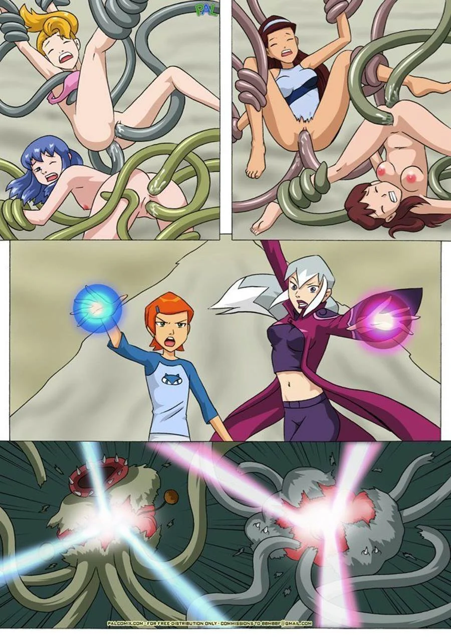 Gwen e as Amigas Gemendo no Quarto - Ben 10 Sexo Explícito em HQ