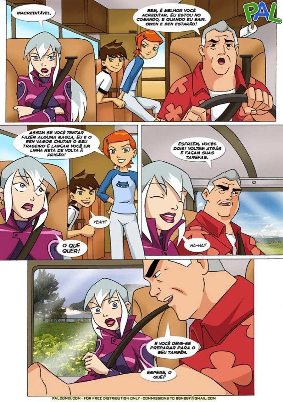 Gwen e as Amigas Gemendo no Quarto - Ben 10 Sexo Explícito em HQ