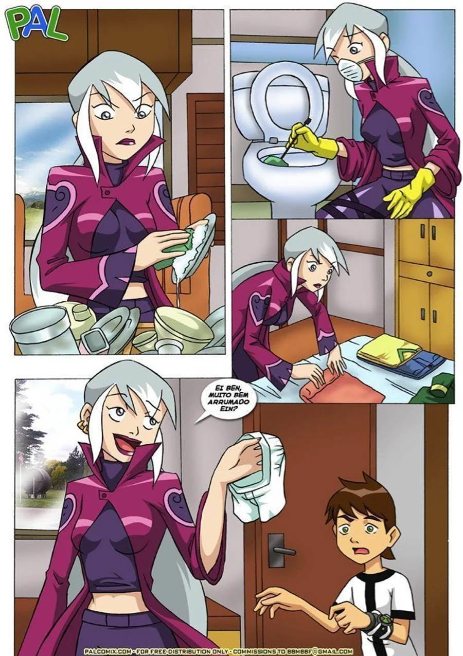 Gwen e as Amigas Gemendo no Quarto - Ben 10 Sexo Explícito em HQ