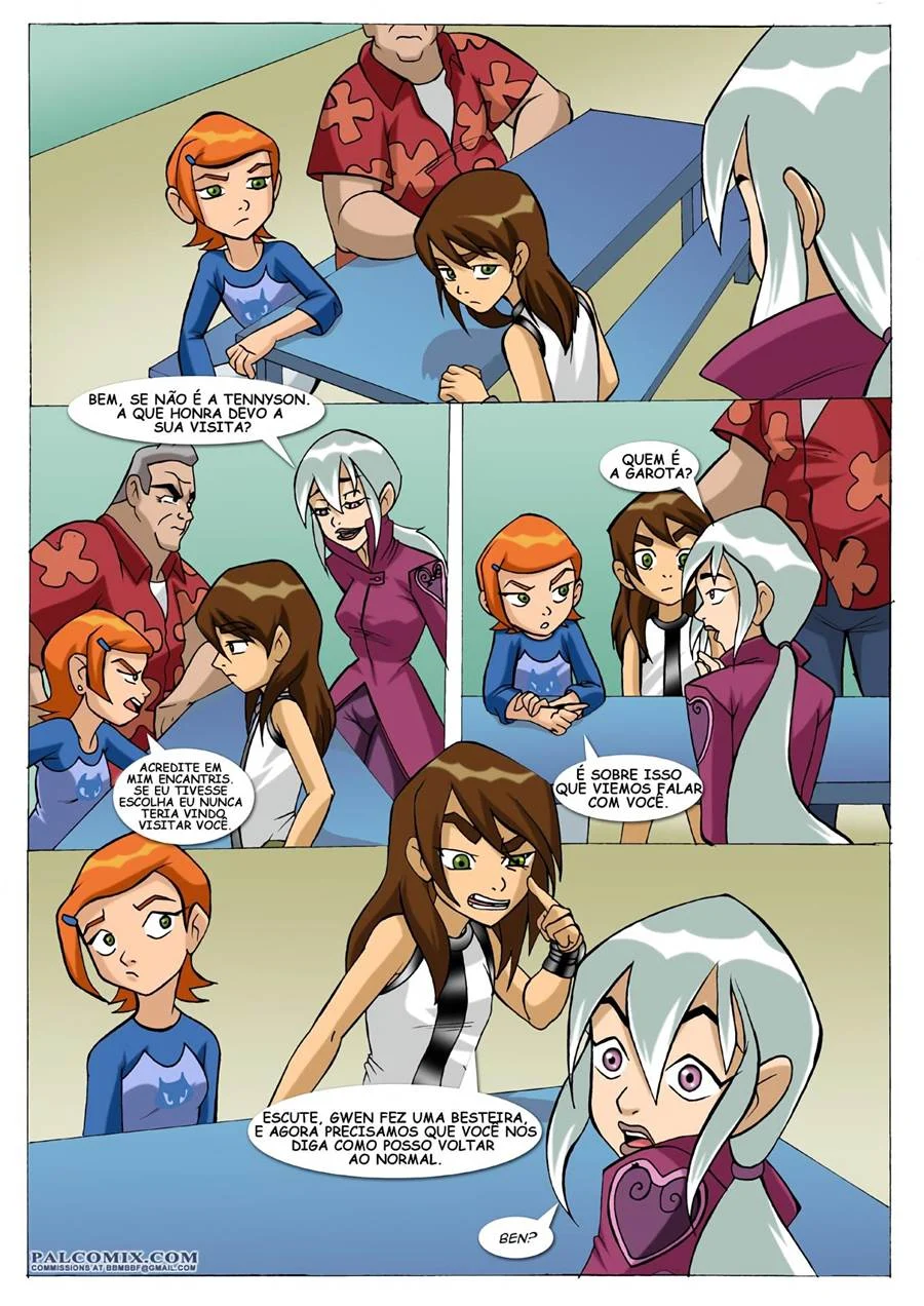 Gwen Pornô - Fode o Primo Tarado com Poderes em Quadrinhos Eróticos
