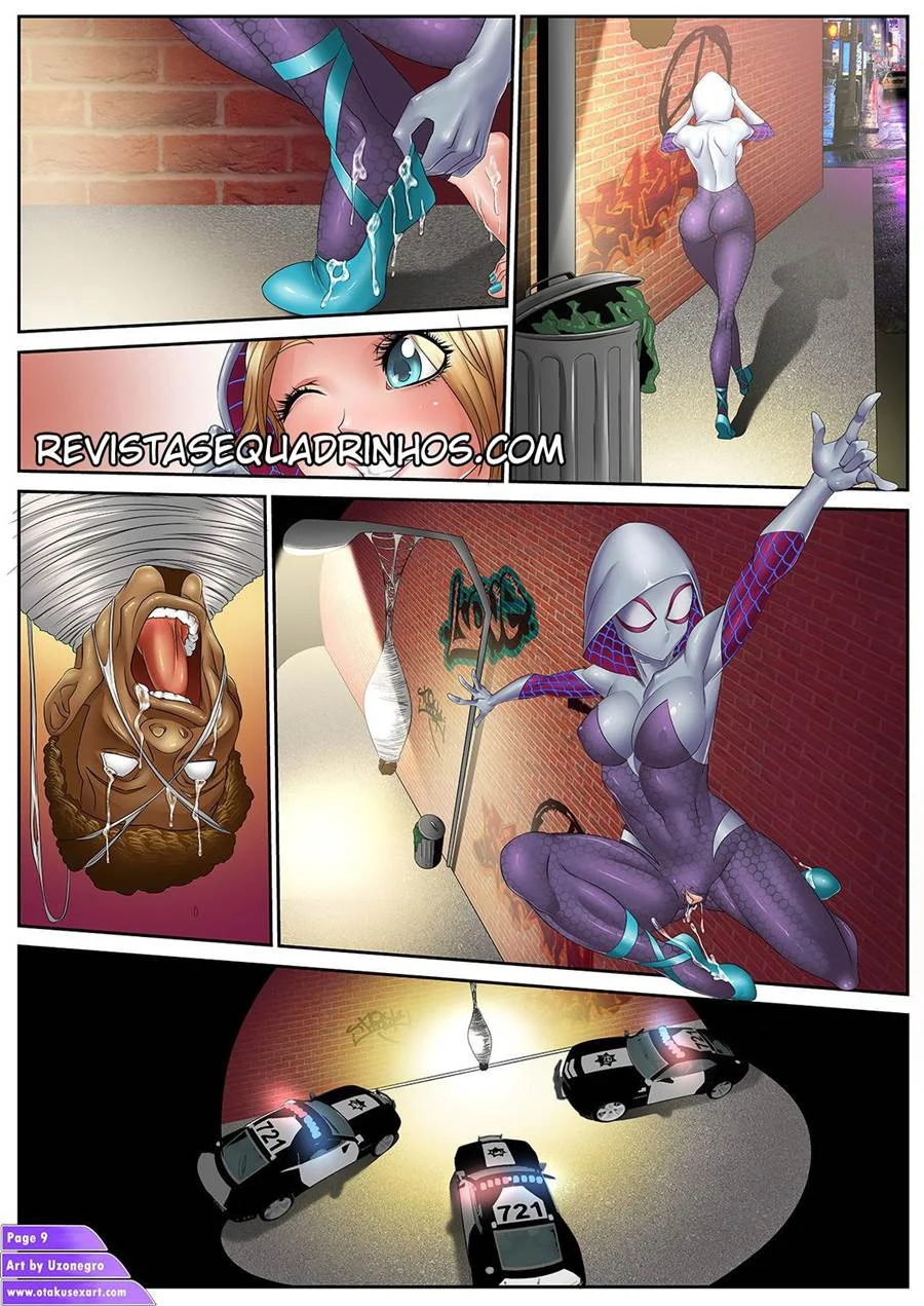 Pés Imundos da Gwen Stacy Dando uma Punheta Úmida