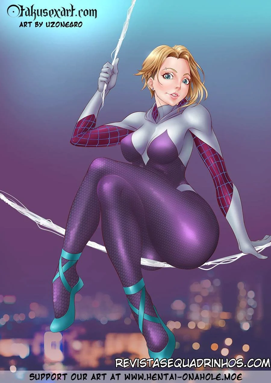 Pés Imundos da Gwen Stacy Dando uma Punheta Úmida