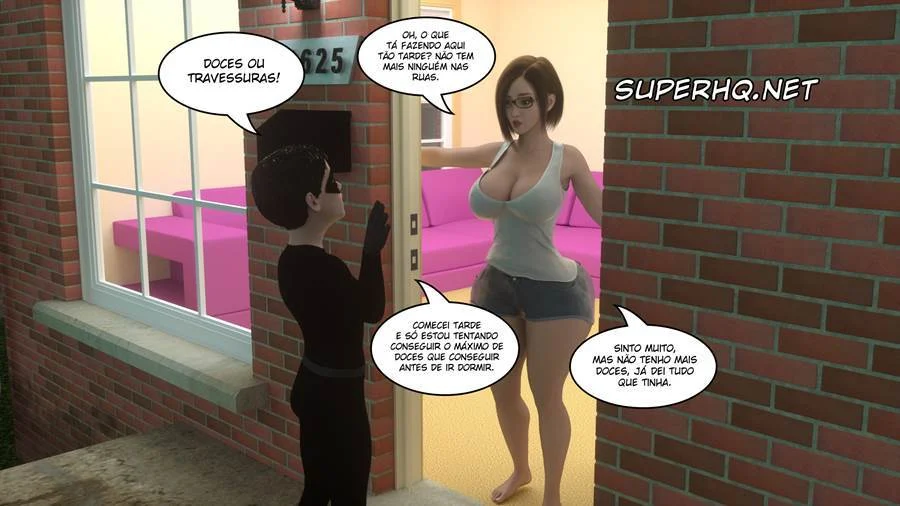 Halloween Depravado: Quadrinhos Pornôs em 3D para Surubas Assustadoramente Gostosas