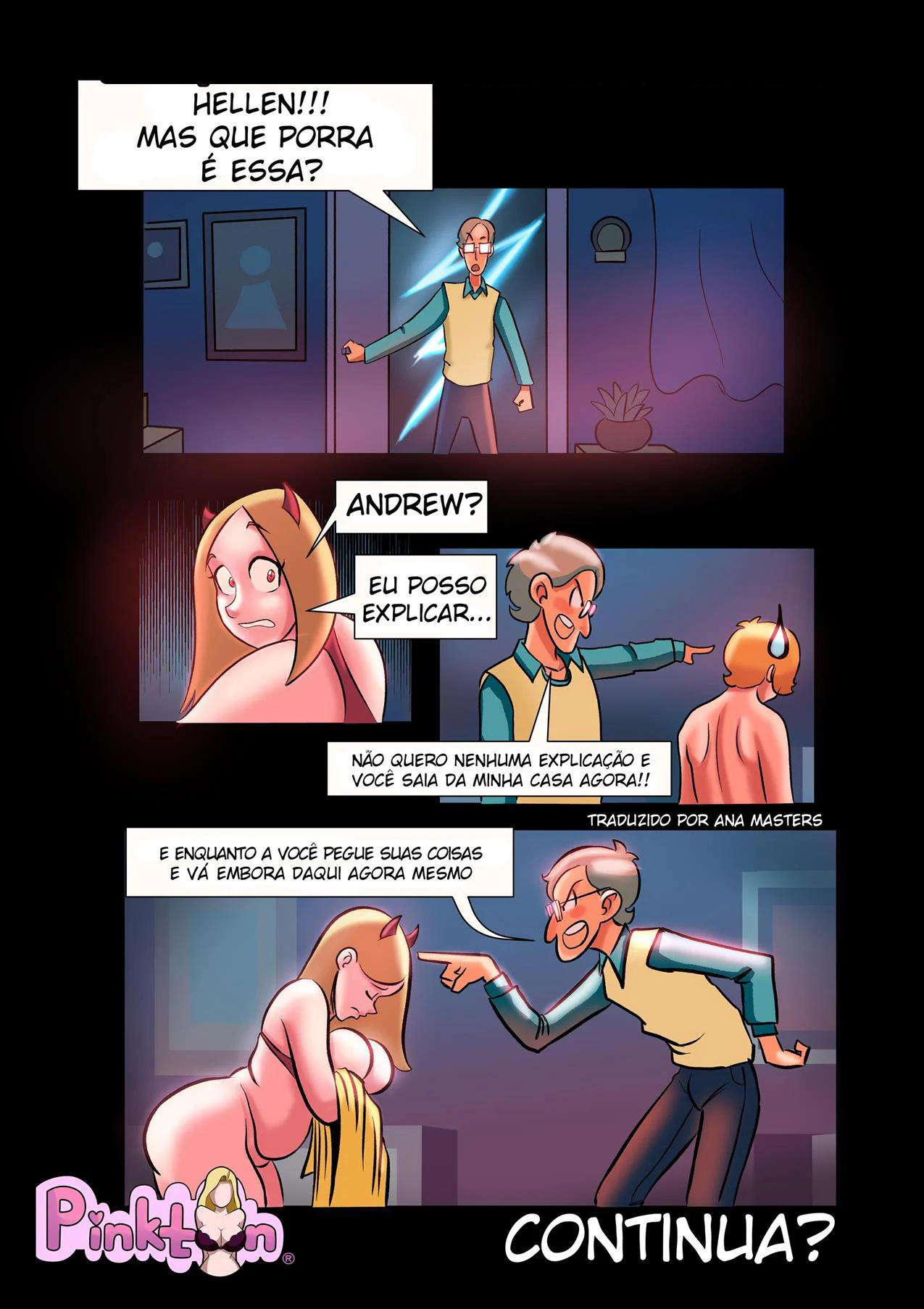 Halloween Perverso com a Irmã: Quadrinhos de Incesto Explícito com Ellen