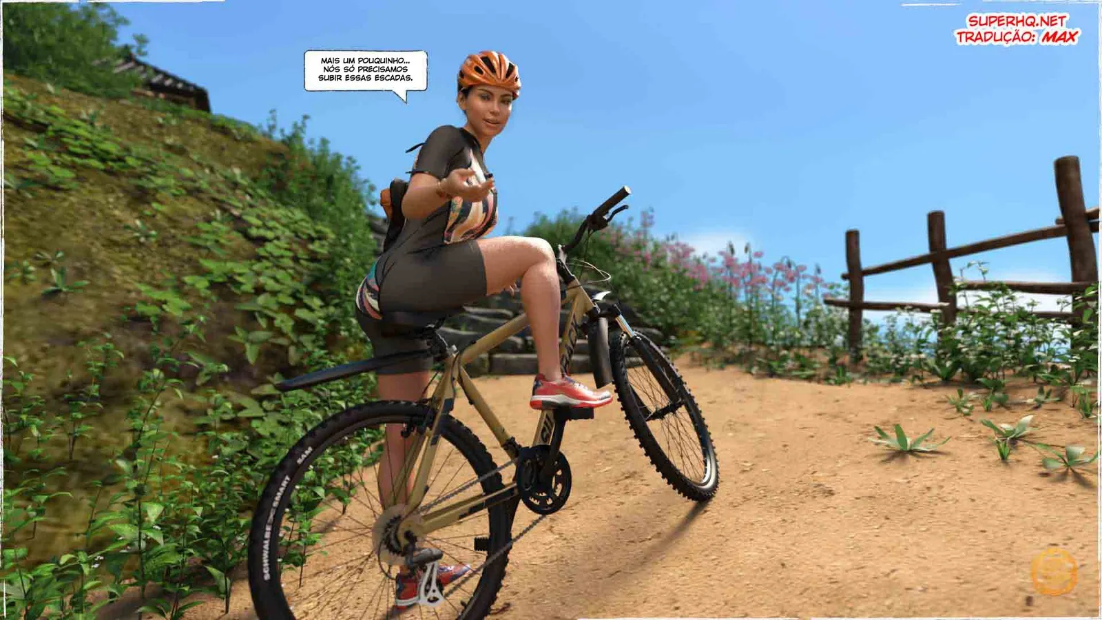 Viagem incrível com cenas quentes de putaria em 3D explícita