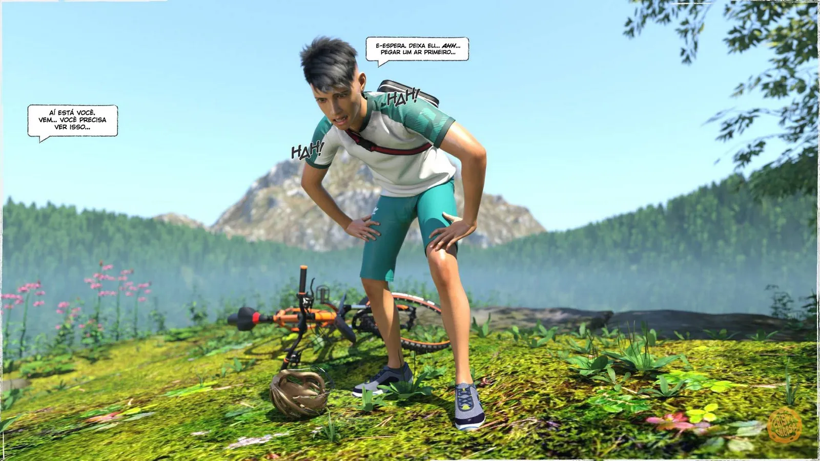 Viagem incrível com cenas quentes de putaria em 3D explícita